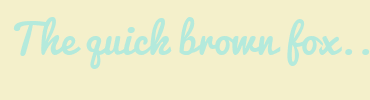 Image with Font Color B4EADC and Background Color F4F0CB